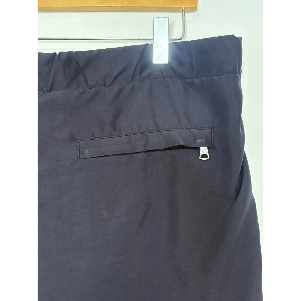Sandro Men Medium Swim Short Shorts Trunks Navy Blue Drawstring Flawed